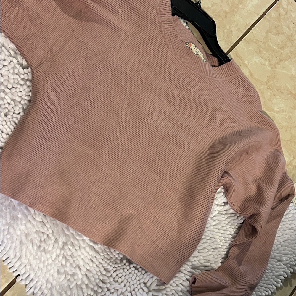 Pink Rose Women's Sweater in Dusty Pink